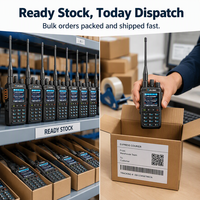 XUNLIBAO 5800 VHF UHF UV Radio Bidireccional de Doble Banda Walkie Talkie FM Precio al por Mayor Envío Rápido Tipo-C para Seguridad Construcción Exteriores