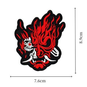 Punk Style Iron on Embroidery Heart Skull Torch <b>Playing</b> <b>Card</b> Patch for Clothing Bag Jeans Decoration - Product Image 2