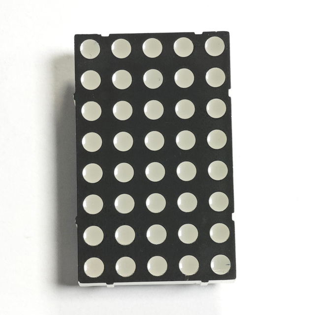 5x8 Led Dot Matrix Display 3mm Pixel Blue Light High Luminance Stable Performance Industrial Control Display Module