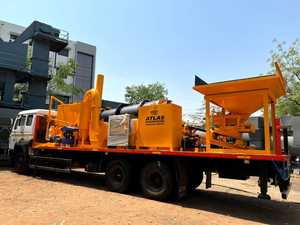 Planta mezcladora de asfalto móvil Planta mezcladora en caliente portátil para construcción de carreteras flexible - Product Image 2