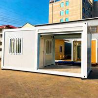 Maison mobile préfabriquée de luxe de 20 pieds, bâtiment en acier à panneaux sandwich de haute qualité pour villa, bureau, atelier et magasin de détail