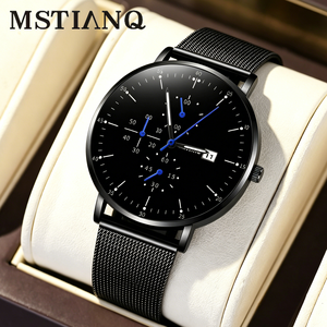 <span class=keywords><strong>Orologio</strong></span> al Quarzo da <span class=keywords><strong>Uomo</strong></span> Ultra Sottile <span class=keywords><strong>con</strong></span> <span class=keywords><strong>Cinturino</strong></span> <span class=keywords><strong>in</strong></span> <span class=keywords><strong>Pelle</strong></span>, Calendario e Luce Notturna, Ecologico - Product Image 1