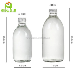 В наличии, 9 унций, 275 мл, круглая пустая стеклянная бутылка для воды с газированной водой, сверкающие бутылки для воды, стеклянная бутылка для питьевого сиропа с винтовой крышкой - Product Image 1