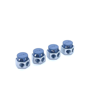 卸売りシルバー耐久性のあるカスタムサイズの衣服金属両面スナップ2つの穴トグルカルプコードロックストッパー - Product Image 5