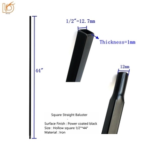 Hiện Đại Phổ Biến 44-Inch Hình Dạng Hình Bầu Dục Cầu Thang Lục Bình Trục Chính Sắt Ban Công Lan Can Cầu Thang Lan Can Cho Biệt Thự - Product Image 4