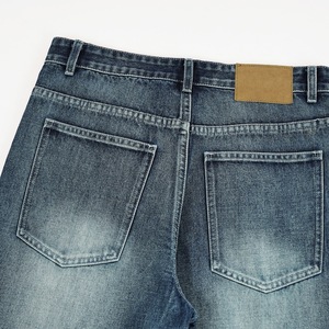 Pantalones Micro Acampanados Estilo Americano, Primavera-Verano 2025, <span class=keywords><strong>Jeans</strong></span> Versátiles para Hombre, Holgados, Ajustados, Desgastados, Fabricados en Mezclilla - Product Image 4