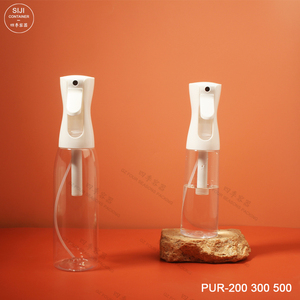 Bomba de niebla de agua de plástico fino PET de 300ml al por mayor, botella de pulverización continua, tapón de rosca para Cosméticos capilares, capacidad de 200ml - Product Image 5