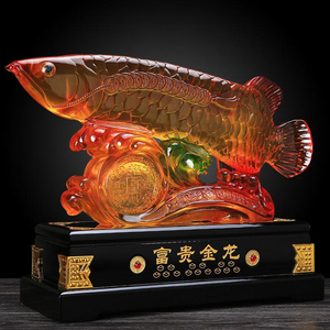 Tượng cá rồng vàng phong thủy cỡ lớn, tượng cá may mắn - Product Image 3