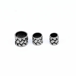 Cuentas cilíndricas de acero inoxidable yunnique con diseño de caja para hacer pulseras, accesorios de joyería DIY - Product Image 5