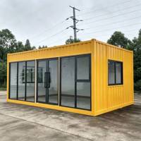 Conteneur modulaire préfabriqué de 20 pieds, boutique, bureau, bâtiment préfabriqué, kiosque de vente au détail, maison conteneur