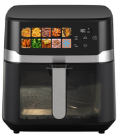 Friteuse à air électrique sans huile AF800ES 5L avec double panneau chauffant, cuisson rapide et nettoyage facile - Garantie 1 an