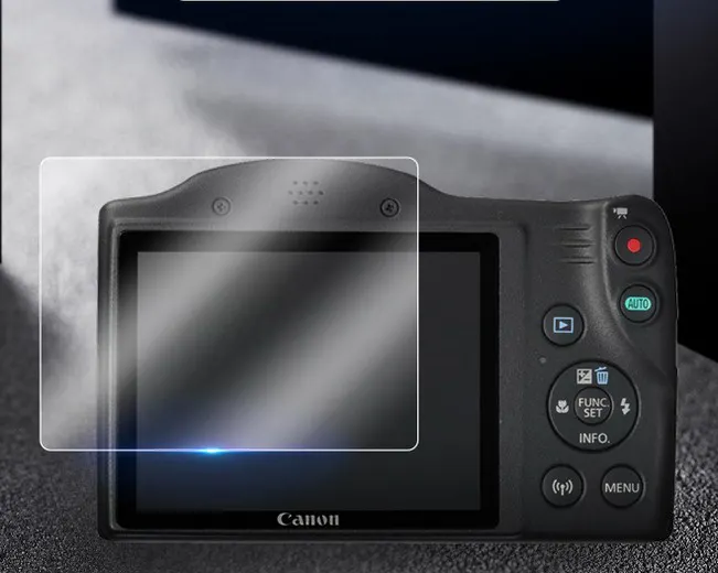 슈퍼 클리어 9H 2.5D 0.3mm 강화 유리 화면 보호기 캐논 Powershot SX430 DSLR 디지털 카메라 액세서리