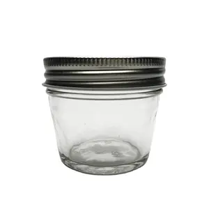 Barattolo di vetro Mini caviale da 125 ml con coperchi