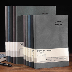 Carnet de notes en cuir PU A5 B5 personnalisé avec logo, 100 feuilles, pour bureau, vente en gros - Product Image 1
