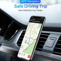 Support de téléphone magnétique pliable D11 Y06 réglable à 360 degrés pour voiture, fixation sur grille d'aération GPS pour iPhone