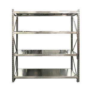 <span class=keywords><strong>Heda</strong></span>-estantes de hoja de acero inoxidable 304, estantes de 4 niveles para almacén Industrial - Product Image 2