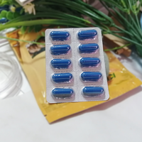 Produit de santé pour hommes en capsules bleues à base de plantes naturelles personnalisées OEM pour la fatigue et le maintien de la vitalité