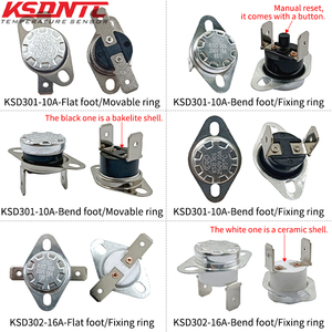 مفتاح تحكم في درجة الحرارة من السيراميك KSD302/KSD301 بقوة 16 أمبير ودرجات حرارة 50/60/85/90/120/150 درجة، متوفر من المصنع - Product Image 4