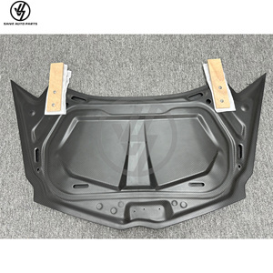 New Design 1016 Style Dry Full Carbon Fiber <b>Bonnet</b>/Hood Lambo Aventador LP700 2011-2015 Black Glossy Twill Weave - Product Image 3