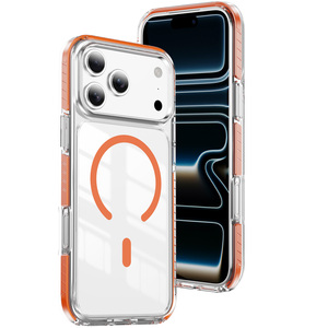 Funda de Teléfono de Lujo con Diseño Deportivo, Acrílico y TPU, Protección Antigolpes, Carga Inalámbrica Magnética para iPhone 17 Pro Max, 16, 15, 14, 13, 12 - Product Image 1