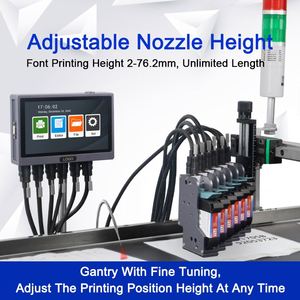 เครื่องพิมพ์อิงค์เจ็ทแบบตั้งโต๊ะสำหรับพิมพ์วันที่ผลิต เครื่องพิมพ์วันหมดอายุ สำหรับถ้วยกระดาษ กล่องกระดาษ และหน้ากากอนามัย - Product Image 3