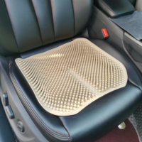 Maßgefertigtes Silikon-Memory-Foam Rückenkissen für Autositze - Antistatisch, Abnehmbar & Waschbar, Atmungsaktiv
