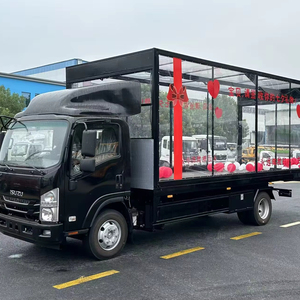 Boîte de présentation transparente sur mesure pour camion de remorquage à plateau pour véhicules ISUZU à châssis léger, adapté aux véhicules de type 'Upper Body Fit', permettant d'éviter les droits de douane sur le véhicule complet - Product Image 1
