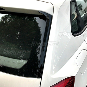 2Pcs Gloss Black Car Rear Window Side Spoiler Wing <b>Splitter</b> for Volkswagen Polo MK6 2019+ Car Accessories - Product Image 3