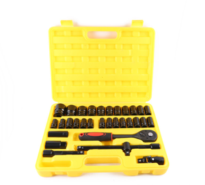 31Pcs 1/2 "<span class=keywords><strong>Dr</strong></span> Onboard Onderhoud Tools Doppenset Chroom Vanadium Spanner Set - Product Image 2