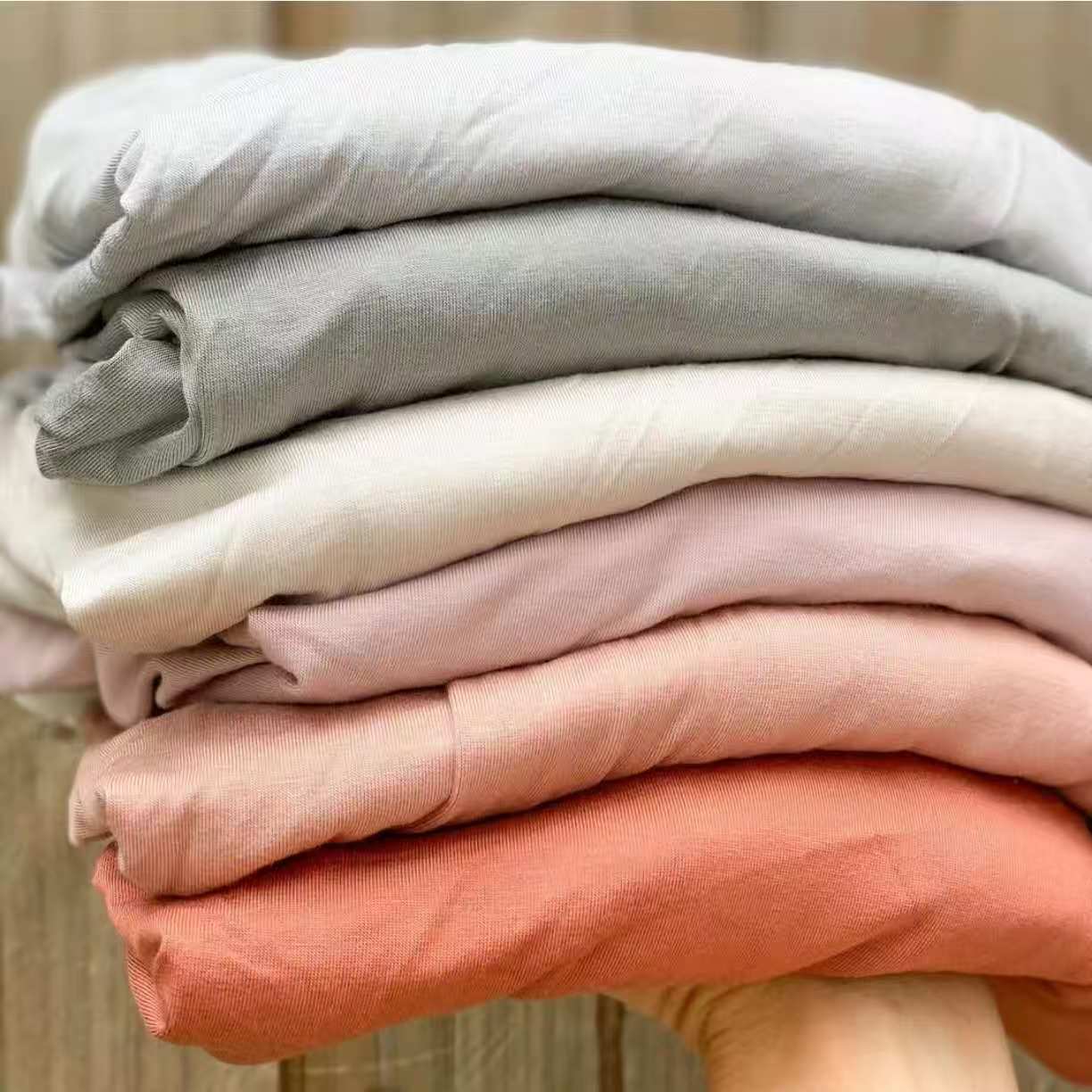 Eco-Friendly 92% Bamboo 8% Spandex Jersey Fabric for Baby Clothes Girls & Boys-Breathable Wicking Quick-Dry Anti-Bacteria