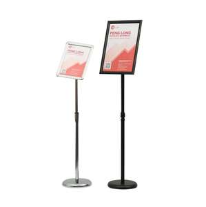 Espositore Regolabile con Doppio Display, Supporto per Insegne da Interno, Espositore da Terra per Pubblicità con Cornici Doppie - Product Image 5