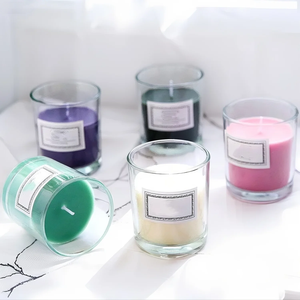 Etiquetas Personalizadas <span class=keywords><strong>de</strong></span> Alta Calidad, Vasos <span class=keywords><strong>de</strong></span> Vidrio Transparentes Vacíos <span class=keywords><strong>de</strong></span> 140 ml, 200 ml, 220 ml, Portavelas, Frascos para Velas para Hacer Velas - Product Image 5