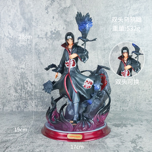 Statuetta Anime in PVC da Collezione, Modello di Personaggio per Esposizione su Scrivania e Collezione Anime, con Visi Intercambiabili e Doppia Testa - Product Image 5