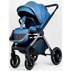 Cochecito de Bebé con Asiento Reversible, Plegado con una Mano y Arnés de 5 Puntos, Ligero, Manillar Ajustable, Capota, Ruedas de PU BD107 - Product Image 4