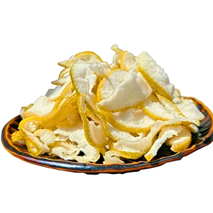 Écorces de citron séchées en tranches, collation naturelle au pomelo, goût acidulé, emballage en vrac // Mme Reina - Product Image 1