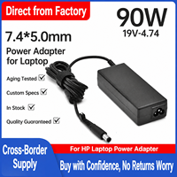 Chargeur pour ordinateur portable 90W compatible avec l'adaptateur secteur HP 19V 4.74A (connecteur 7.5x4.0mm)