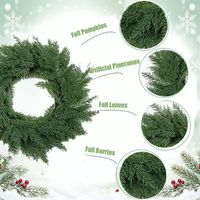 Guirlande de Noël promotionnelle pour la maison, le jardin, les fêtes, la décoration de porte, guirlande de Noël décorée