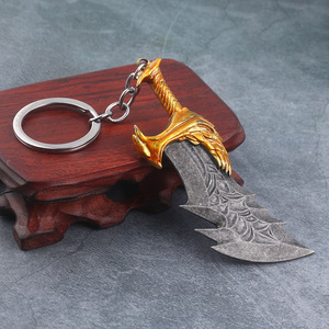 Llavero <span class=keywords><strong>God</strong></span> <span class=keywords><strong>of</strong></span> <span class=keywords><strong>War</strong></span> con Hacha de Kratos, Llavero Leviatán, Llavero con Espadas de la Caosa, Colgante, Accesorios, Llavero para Coche - Product Image 3