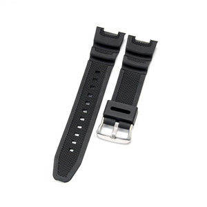 Bracelet en caoutchouc compatible KXO-J07 pour montre homme <span class=keywords><strong>Casio</strong></span> SGW-100/200/300 avec boucle en silicone - Style sport, taille unique - Product Image 5
