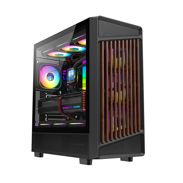 OEM ODM ATX MATX Pc Case Gaming Computer Case With Quality Wooden Sticks for Computer Cases & Towers Pc for Gaming