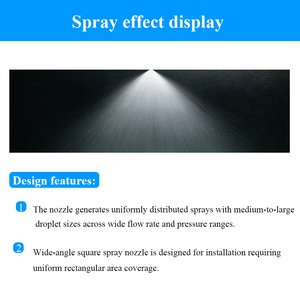فوهة رش مربعة واسعة الزاوية ، فوهة رش للتبريد والتحكم في تنظيف الغبار ، فوهة تنظيف الغاز - Product Image 6