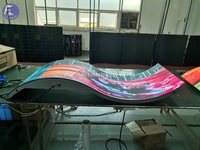 Pantalla LED Flexible con Forma Personalizada, Impermeable, a Todo Color, para Decoración de Escenarios de Eventos