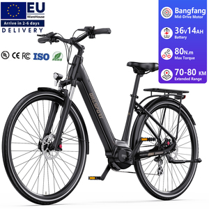 <span class=keywords><strong>Bicicleta</strong></span> Eléctrica ONESPORT OT07 con Stock en la UE, Motor Central Bafang, <span class=keywords><strong>Bicicleta</strong></span> Híbrida Eléctrica Ligera de 36V, Ebike Urbana - Product Image 1