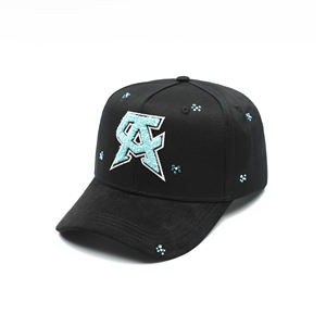 В наличии: Оригинальные винтажные бейсболки с изогнутым козырьком Alvarez, кепки-шляпы «Маг», с декором из страз для взрослых - Product Image 2