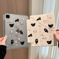 Coque arrière transparente en cuir PU impression UV sublimation personnalisée pour iPad 11 A16 Air 11 10.9 Pro 11 13 12.9 Mini 7