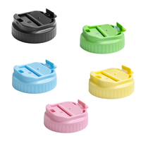 Nouveau design, couvercle à bec verseur en plastique sans BPA de 70 mm et 86 mm, couleur personnalisée, pour bocal Mason
