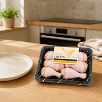 Étiquettes personnalisées imprimées pour barquettes de poulet frais, pour la conception d'emballages alimentaires de détail