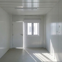 Maison conteneur modulaire préfabriquée en kit, robuste, à structure en acier galvanisé, pour dortoir temporaire de travailleurs, facilement déplaçable