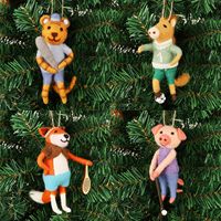 Mini jouets feutrés animaux petit bricolage laine feutrage animaux Kit décor de table cadeaux de pâques pour la maison bureau fête approvisionnement