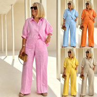 2026 Prix d'usine en gros Ensemble décontracté mode européenne et américaine pour femme, ensemble pantalon rayé à manches longues pour femme, collection printemps